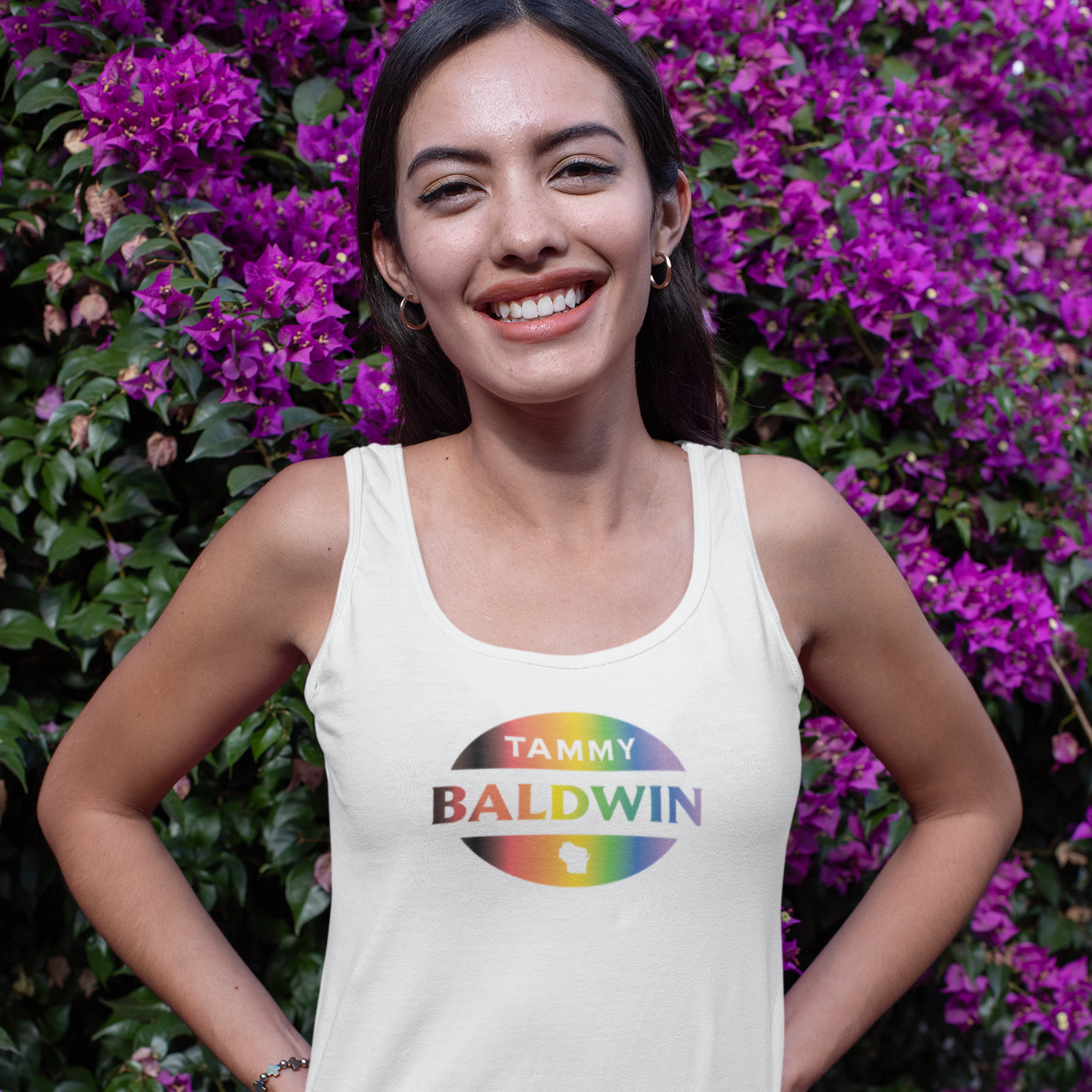 Tammy Baldwin Pride Logo Tank