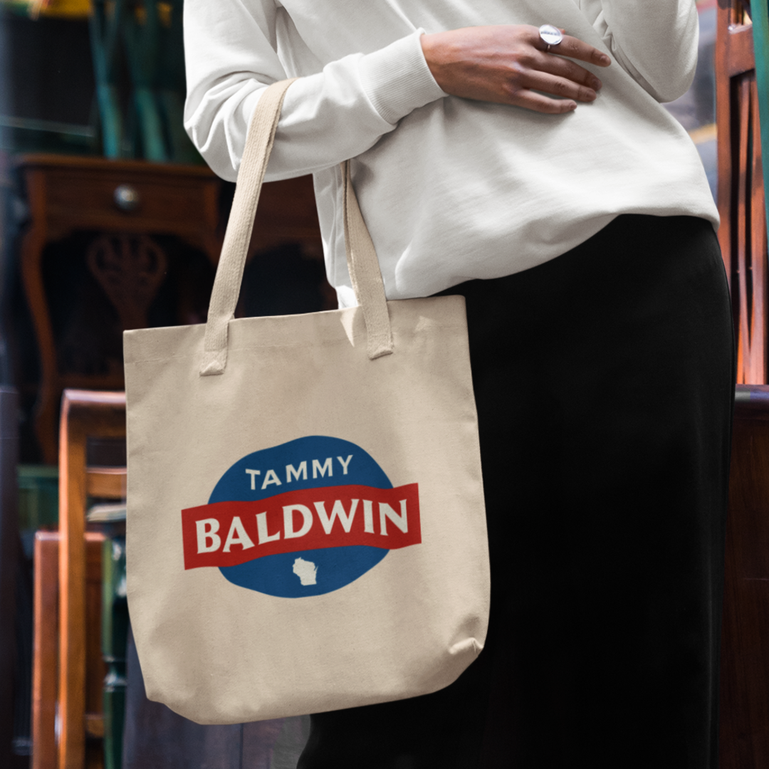 Tammy Baldwin for Senate Logo Tote