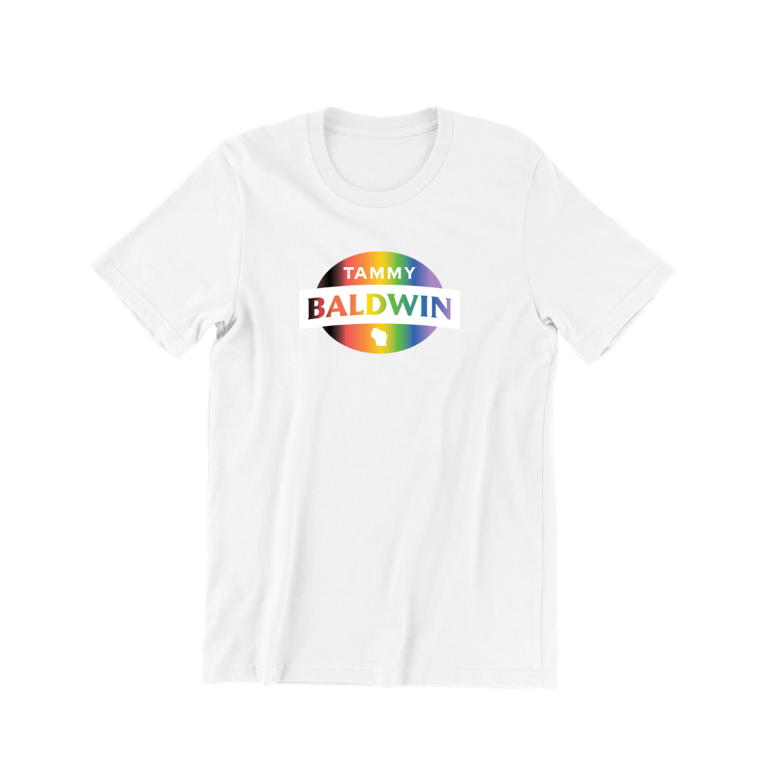 Tammy Baldwin for Senate Pride Logo T-Shirt
