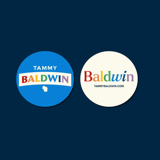 Tammy Baldwin Pride Button 2pk